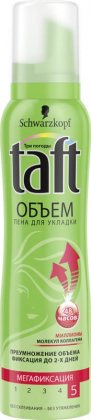 Taft пена для укладки волос 150мл Объем 5 мегафиксация