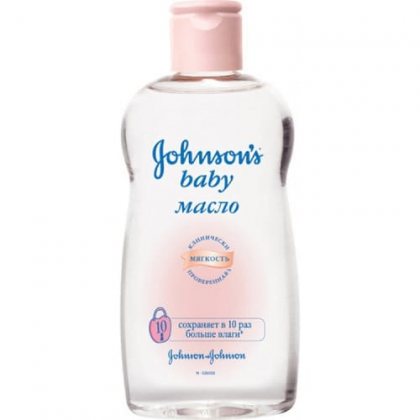 Johnson's Baby Масло для тела детское 200мл для ухода и массажа (розовый)