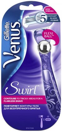 Gillette станок для бритья женский многоразовый Venus Swirl с 1 сменной кассетой