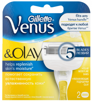Gillette кассеты для бритья сменные женские Venus&Olay 2шт