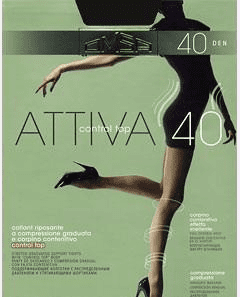 Omsa Колготки Attiva с шортиками 40 den Nero (Черный) размер 3-M