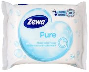Купить Zewa туалетная бумага влажная 42шт Pure