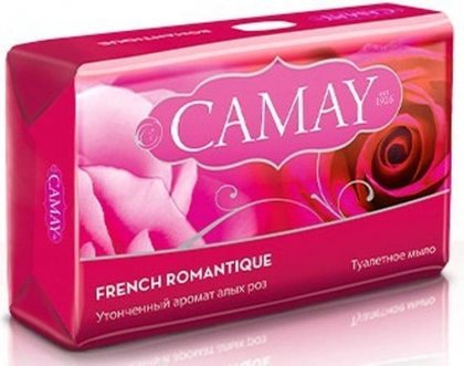 Camay мыло твердое кусковое 85г Романтик роза Romantique