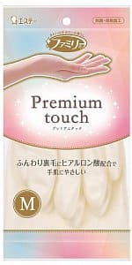 ST Family Premium Touch Перчатки виниловые для бытовых и хозяйственных нужд средней толщины пропитаны гиалуроновой кислотой размер M