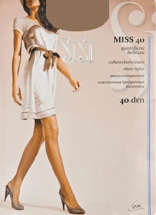 SiSi Колготки Miss прозрачные эластичные 40 den Daino (Светло-коричневый) размер 4-L