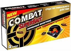 Combat Super Bait Диски от тараканов 4шт