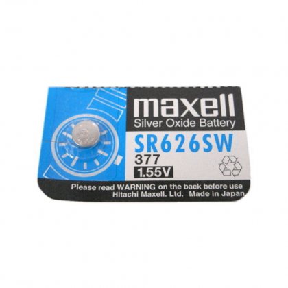 Maxell батарейка 377/SR626SW, цена за 1шт
