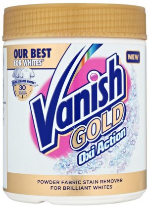 Vanish Gold Oxi Action пятновыводитель порошок 500г Белый Кристальная белизна + отбеливатель
