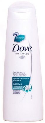 Dove шампунь для волос женский 250мл Против секущихся кончиков Damage Solutions