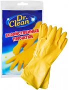 Купить Dr. Clean Хозяйственные латексные перчатки оранжевые 1 пара Размер XL