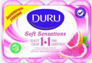 Купить Duru Soft Sensation мыло твердое кусковое 4шт*90г Грейпфрут