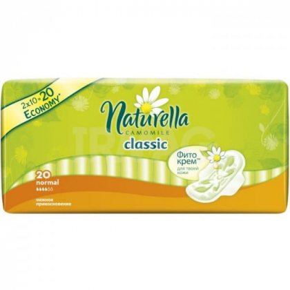 Naturella Classic прокладки Camomile Normal 20шт 4 капли