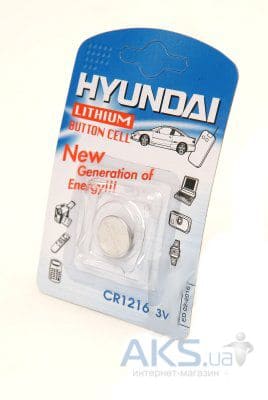 Hyundai батарейка CR1216 3v, цена за 1шт