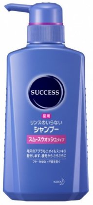Kao Success мужской разглаживающий шампунь-ополаскиватель для волос мужской против перхоти и зуда кожи головы 400мл