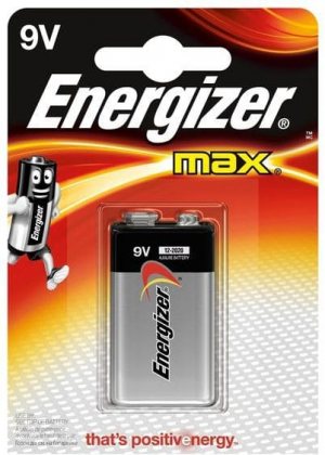 Energizer батарейка алкалиновая Max 6LR61 522/9v, цена за 1шт