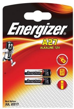 Energizer батарейка литиевая миниатюрная A27/MN27 12v алкалиновая, цена за 1шт