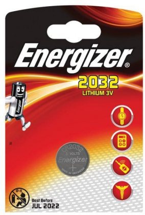 Energizer Батарейки таблетки CR2032 PIP1, цена за 1шт
