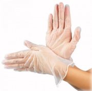 Купить SunViv перчатки одноразовые, виниловые, нестерильные, прозрачные, 1 пара, размер S