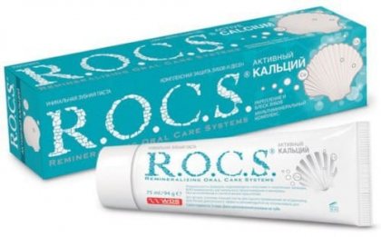 Rocs зубная паста 94г Активный кальций