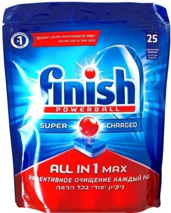 Finish таблетки для посудомоечной машины 25шт All in 1 Max