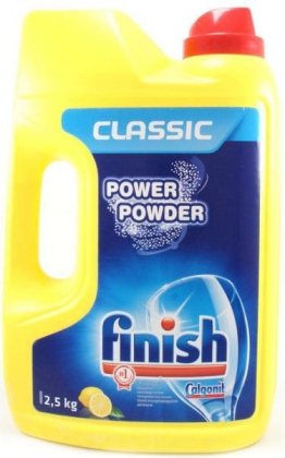 Finish Power Powder 2,5кг Желтый лимон средство для мытья посуды в посудомоечной машине порошкообразное