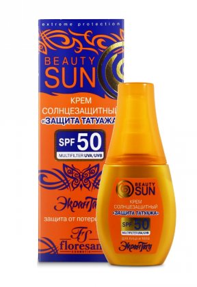 Floresan Beauty Sun Солнцезащитный крем защита татуажа 75мл