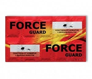 Force Guard Пластины от комаров красные двойной эффект 10шт