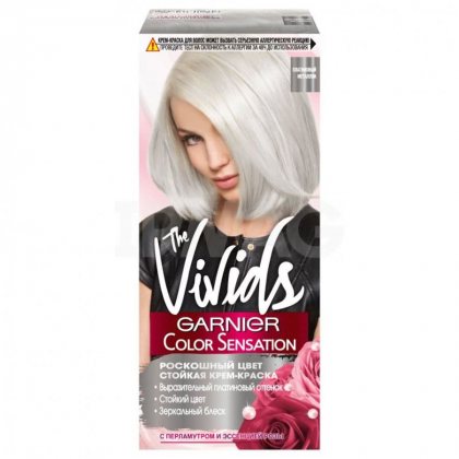 Garnier Color Sensation The Vivids краска для волос 110мл Платиновый-Металлик