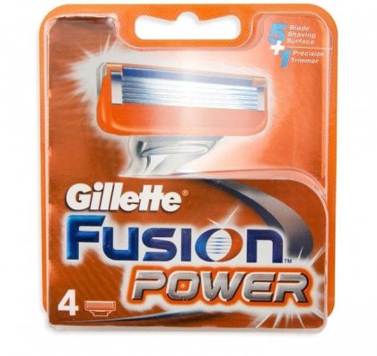 Gillette кассеты для бритья сменные мужские Fusion Power 4шт