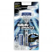 Купить Gillette станок для бритья мужской многоразовый Mach3 Turbo с 2 сменными кассетами.