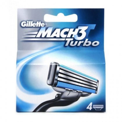 Gillette кассеты для бритья сменные мужские Mach3 Turbo 4шт
