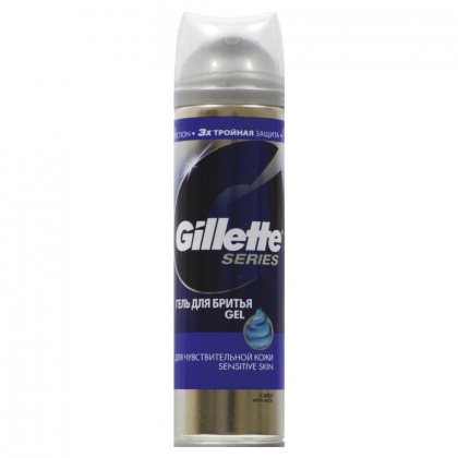 Gillette гель для бритья мужской Series 200мл Для чувствительной кожи