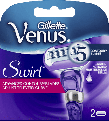 Gillette кассеты для бритья сменные женские Venus Swirl 2шт