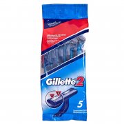 Купить Gillette станок для бритья мужской одноразовый Gillette 2 5шт в пакете новая упаковка