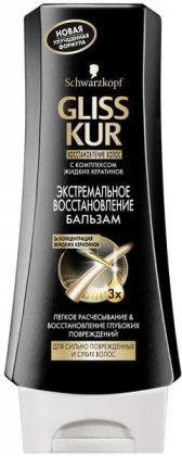 Gliss Kur бальзам-ополаскиватель для волос 200мл Экстремальное восстановление