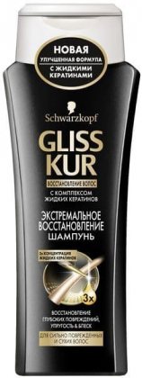 Gliss Kur шампунь для волос женский 250мл Экстремальное восстановление