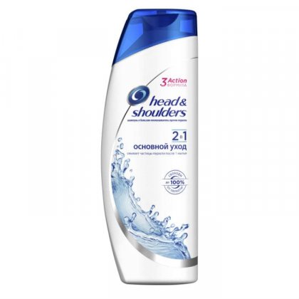 Head&Shoulders шампунь для волос женский 200мл 2в1 Основной уход для нормальных волос