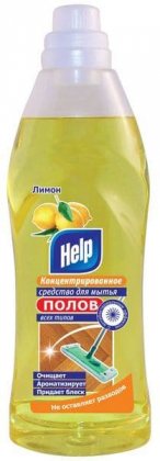 Help средство для мытья полов концентрированное 1л Лимон