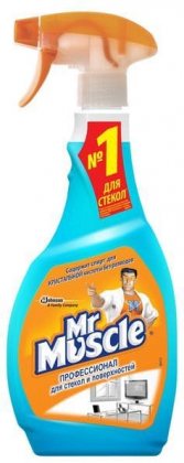 Mr. Muscle Чистящее и моющее средство для стекол 500мл спрей Со спиртом