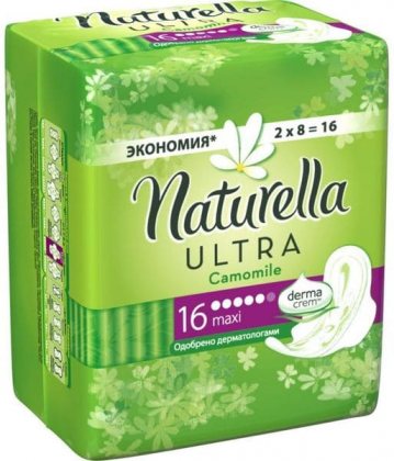 Naturella Ultra прокладки Camomile Maxi Duo 16шт 5 капель