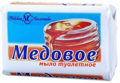 Невская Косметика мыло твердое кусковое 90г Медовое