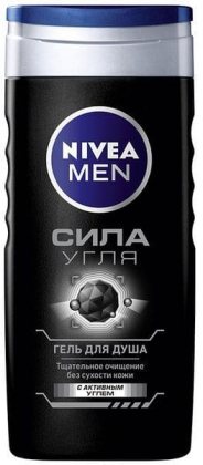 Nivea гель для душа мужской 250мл Сила угля