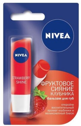 Nivea бальзам для губ 4,8г Фруктовые звезды Клубника Lip Care