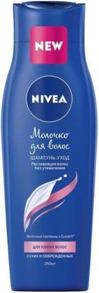 Nivea молочко для волос 250мл шампунь-уход женский Для тонких волос