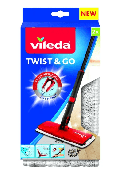 Купить Vileda Насадка на швабру с отжимом Twist&Go Твист энд гоу 2шт