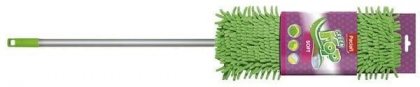 Paclan Швабра Green Mop Soft с плоской насадкой шенилл и телескопической ручкой 1шт