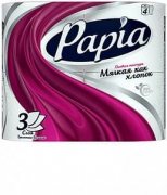 Купить Papia туалетная бумага трехслойная 4шт Белая