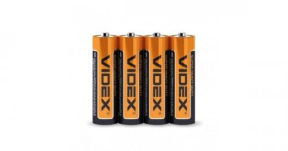 Videx батарейка AA 1,5v R6 пальчиковая солевая, цена за 1шт