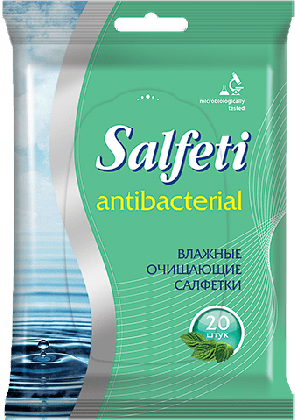 Salfeti влажные салфетки очищающие Антибактериальные 20шт