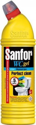 Sanfor WC гель чист для туалета Морской бриз 750г